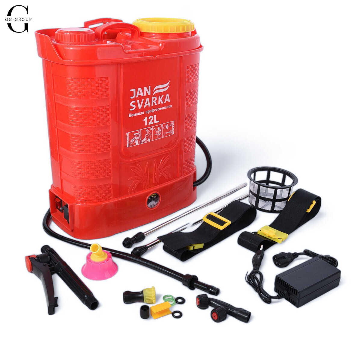 Обприскувач акумуляторний 12 л JANSVARKA 12(А) 12 В, фото 1