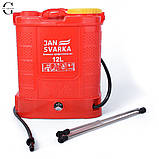 Обприскувач акумуляторний 12 л JANSVARKA 12(А) 12 В, фото 4