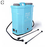 Обприскувач акумуляторний JANSVARKA-12(А) 12 л 12В з розсувною вудкою 115 см і комплектом насадок, фото 8