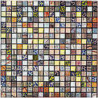 Самоклеюча алюмінієва плитка 300х300х3мм Кольоровий квадратик SW-00001925