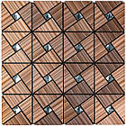 Самоклеюча алюмінієва плитка 300х300х3мм Бронза SW-00001927