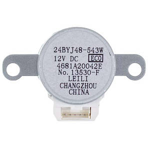Мотор кроковий тяги шторок для кондиціонера LG 4681A20042E 24BYJ48-543W 12V шток 5x9mm, фото 4
