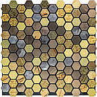 Самоклеюча алюмінієва плитка 300х300х3мм Луска SW-00001931