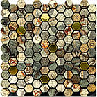 Самоклеюча алюмінієва плитка 300х300х3мм Золота луска SW-00001934