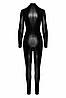 Комбінезон Noir Handmade F319 Caged, 3XL, під латекс, довгий рукав, з доступом, кільце на поясі, фото 6