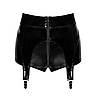 Шортики Noir Handmade F325 Glam, S, black, вініл, висока талія, кріплення для панчіх, з доступом, фото 6