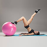 М'яч для фітнесу (фітбол) Cornix 55 см Anti-Burst XR-0017 Pink, фото 9