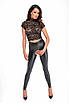 Топ Noir Handmade F303 Essence lace top with high collar - XL KW, фото 4