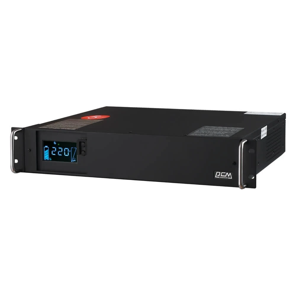 Джерело безперебійного живлення Powercom KIN-1200AP RM LCD 1200ВА / 720 Вт лінійно-інтерактивний