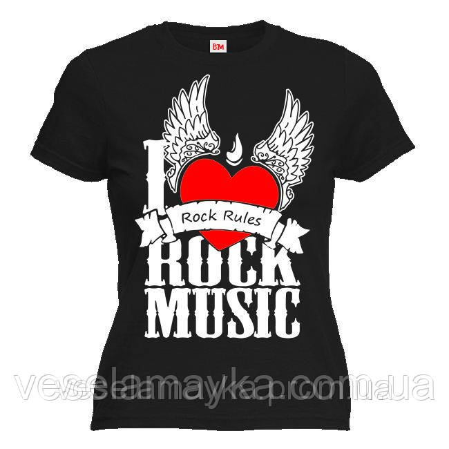 Футболка "I Love Rock music", фото 1