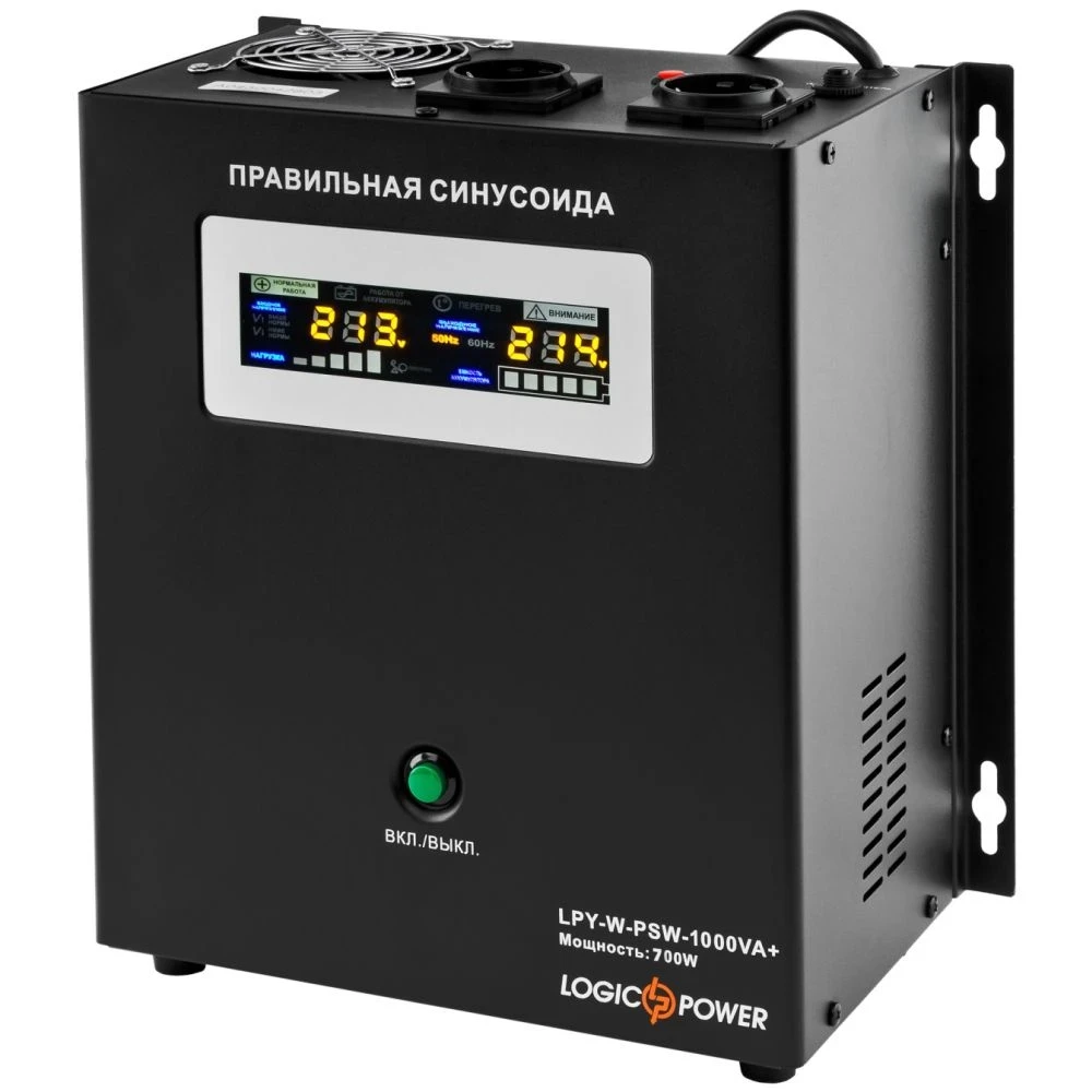 Джерело безперебійного живлення Logicpower LPY-W-PSW-1000VA+ (700 W) лінійно-інтерактивний