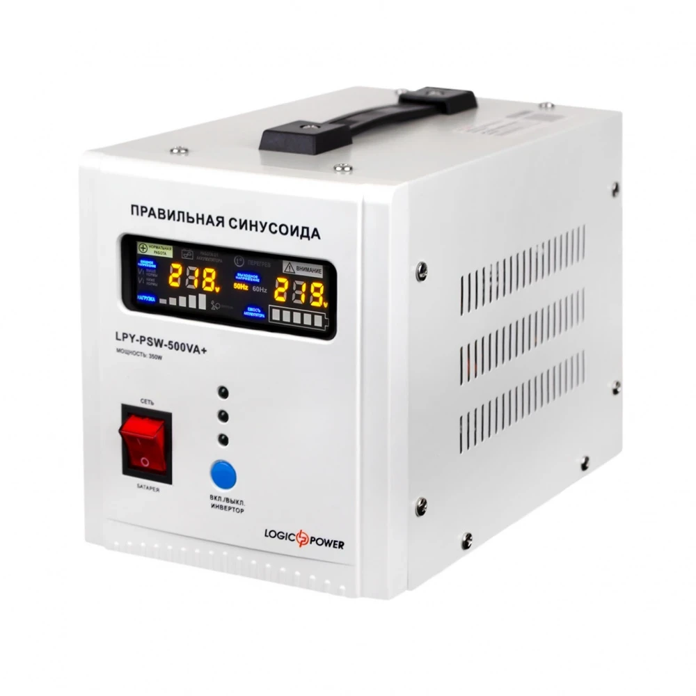 Джерело безперебійного живлення Logicpower LPY-PSW-800 ВА/560 Вт лінійно-інтерактивний з правильною