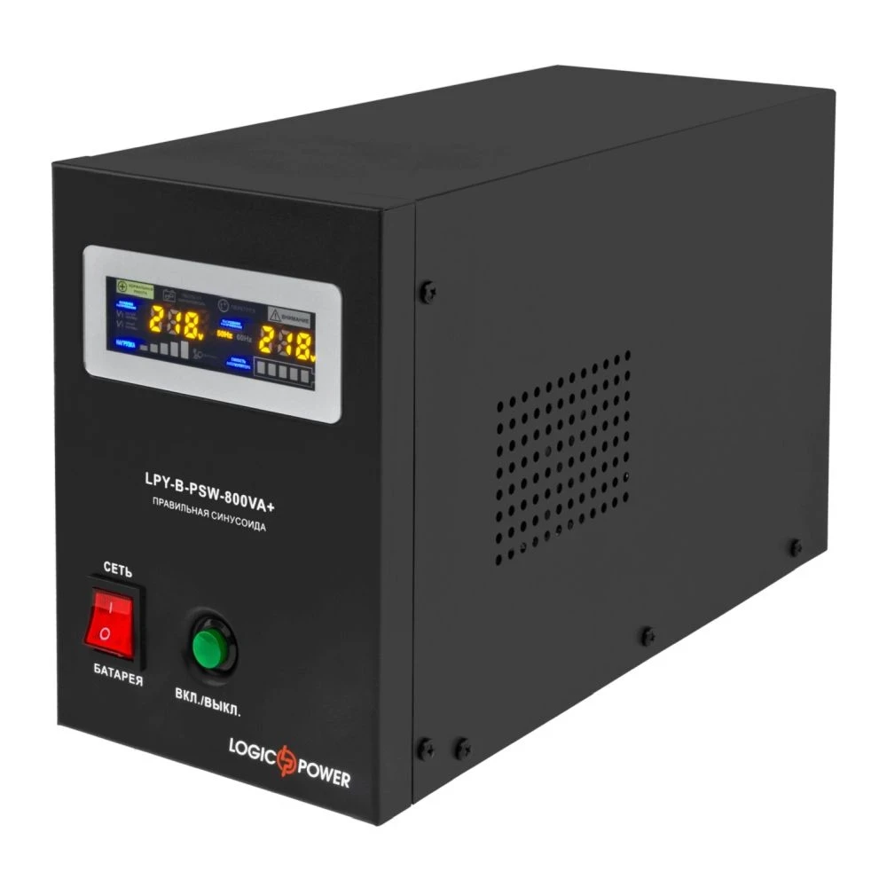 Джерело безперебійного живлення Logicpower LPY-B-PSW-800 ВА/560 Вт лінійно-інтерактивний