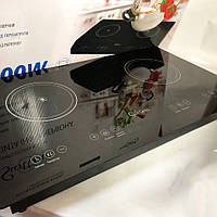 Електроплита двоконфорочна Suntera ICD-2202 2200 Вт, Варильна настільна плита, Електроплита 2 конфорки DF-15