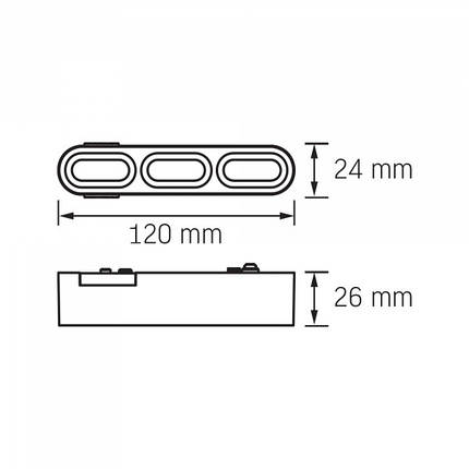 LED Світильник трековий VIDEX LD13B 5.5W 4000K 48V Black, фото 3