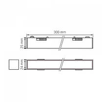LED Світильник трековий VIDEX LD430B 10.5W 30cm 4000K 48V Black, фото 5