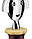 Корок для пляшки Alessi Anna Stop 2 10 см чорний, фото 4