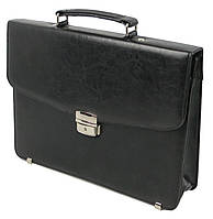 Невеликий чоловічий портфель зі штучної шкіри Exclusive, Україна чорний DS