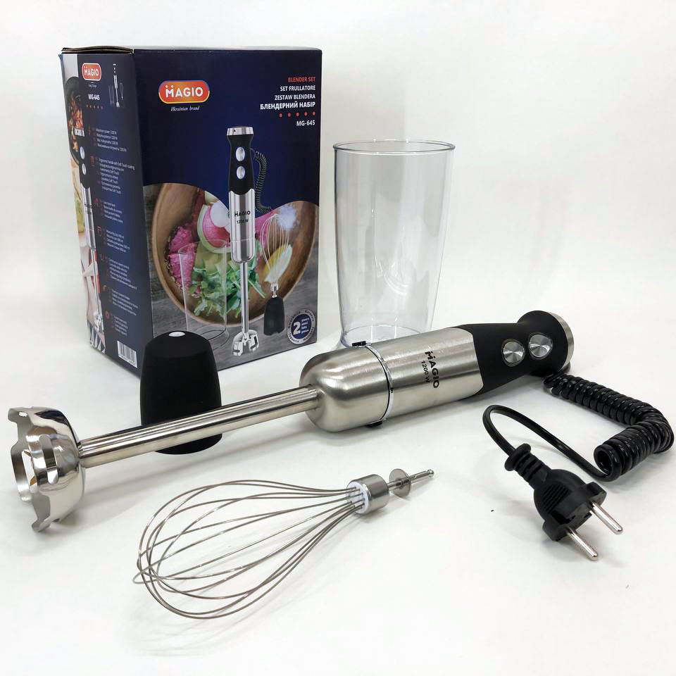 Мощный блендер Magio MG-645, Погружной блендер для овощей ...