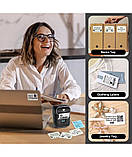 Принтер для термоетикеток Label Maker Phomemo M110 портативний (45603B-E) Сірий, фото 2