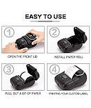 Принтер для термоетикеток Label Maker Phomemo M110 портативний (45603B-E) Сірий, фото 3