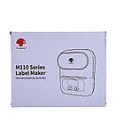 Принтер для термоетикеток Label Maker Phomemo M110 портативний (45603B-E) Сірий, фото 8
