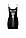 Платье Noir Handmade F307 Mirage wetlook mini dress with jewelry rhinestone chain - L, фото 4