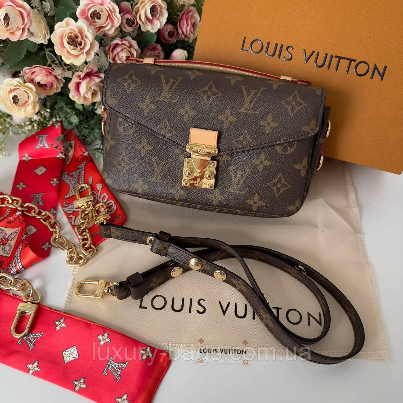 Жіноча сумка Louis Vuitton Pochette Metis East West 22 cm, фото 1