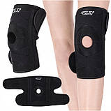 Фіксатор (бандаж) для коліна 4FIZJO 1 шт універсальний, подовжений (P-5905973400497), фото 2