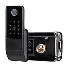 Замок біометричний автономний Trinix TRL-5202BT2FW Black з Bluetooth, зчитувачем відбитків пальців і карт Mifare (65-00053)