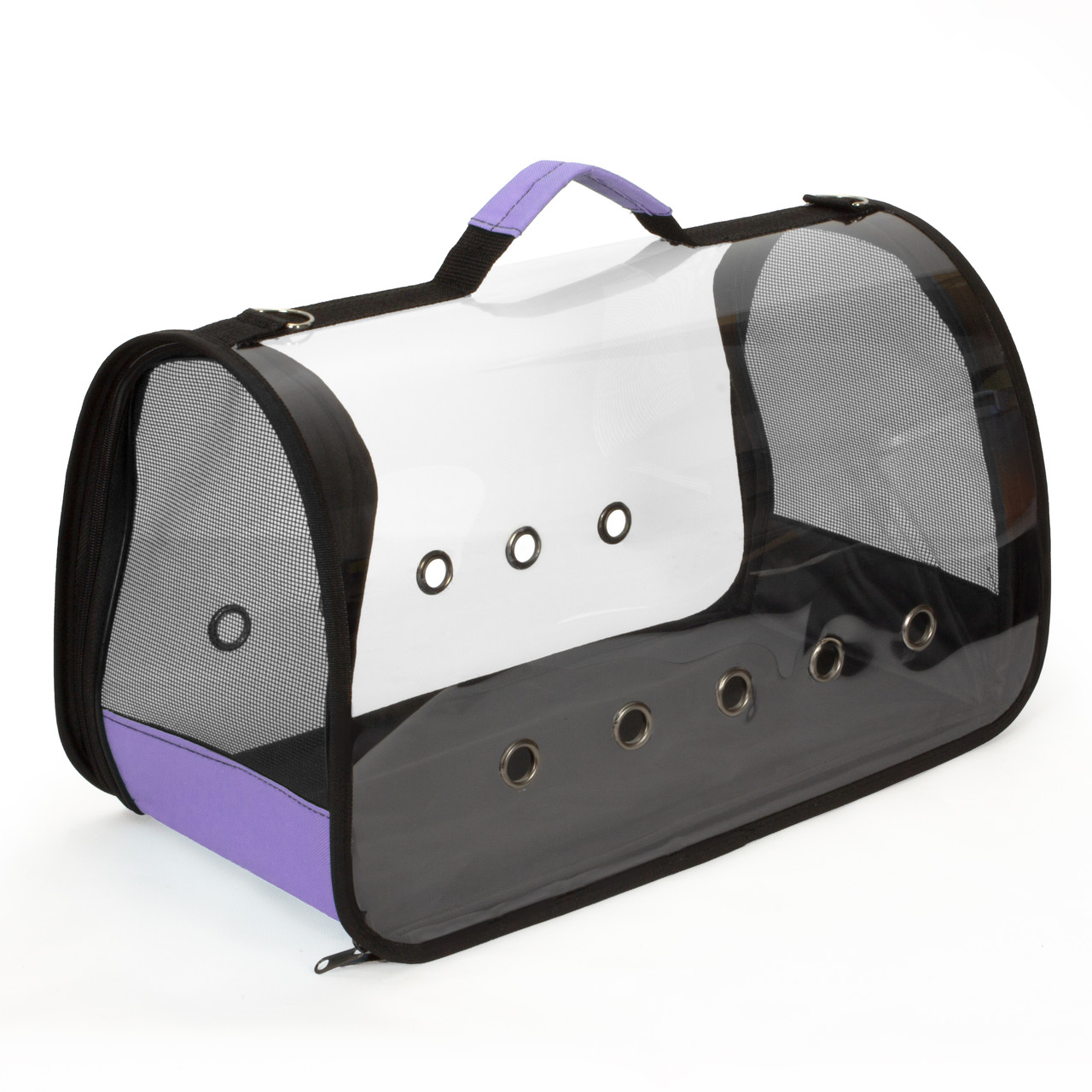 Сумка для перенесення котів та собак 44x23x27 см CosmoPet CP-10M (5 люверсів) Purple, фото 1
