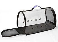 Сумка для перенесення котів та собак 44x23x27 см CosmoPet CP-10M (5 люверсів) Purple, фото 6