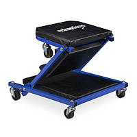 Візок для майстерні Relaxdays 2 в 1, 12x41x91 см, вантажопідйомність до 150 кг, складана, з м'якою оббивкою та роликами 360°