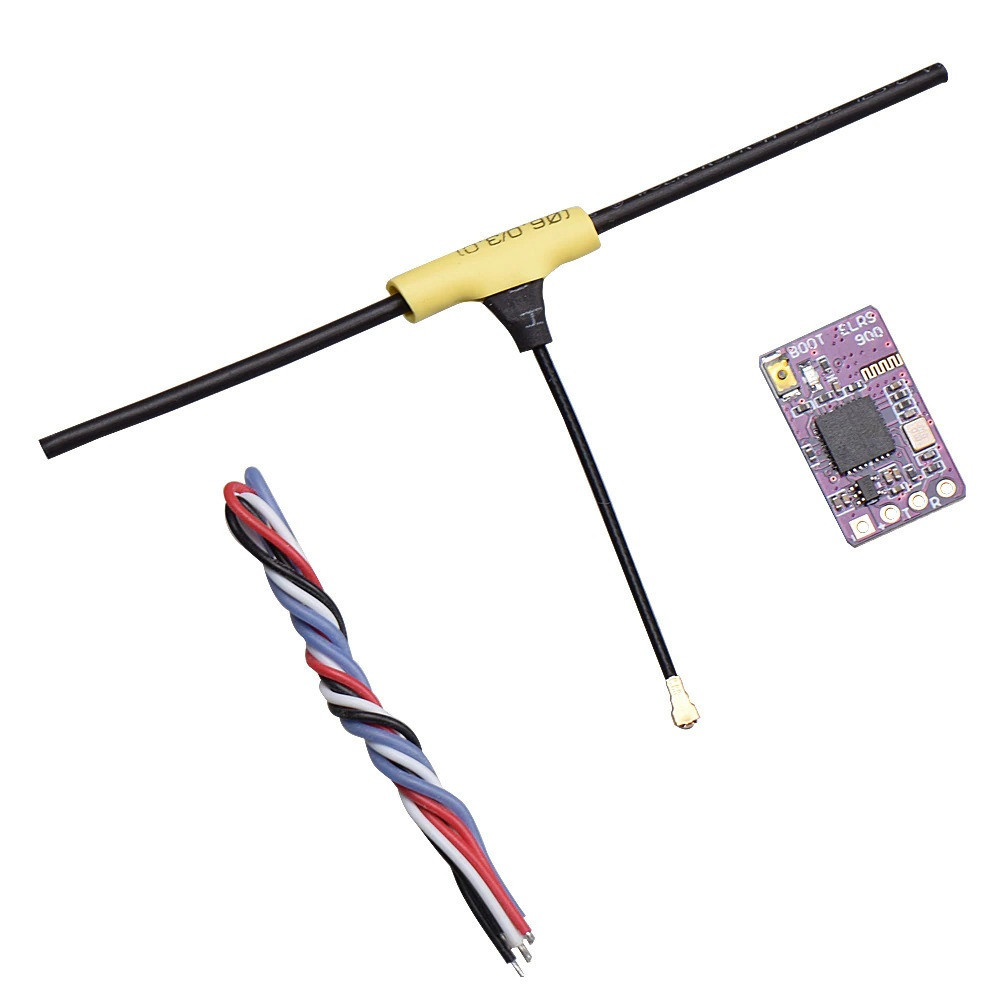 Приймач керування ELRS 915Mhz JHEMCU 900RX (ver. 3.0.0) + T-антена, для FPV дронів