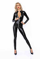 Комбинезон Noir Handmade F293 Powerwetlook catsuit with front zipper - 3XL Амур