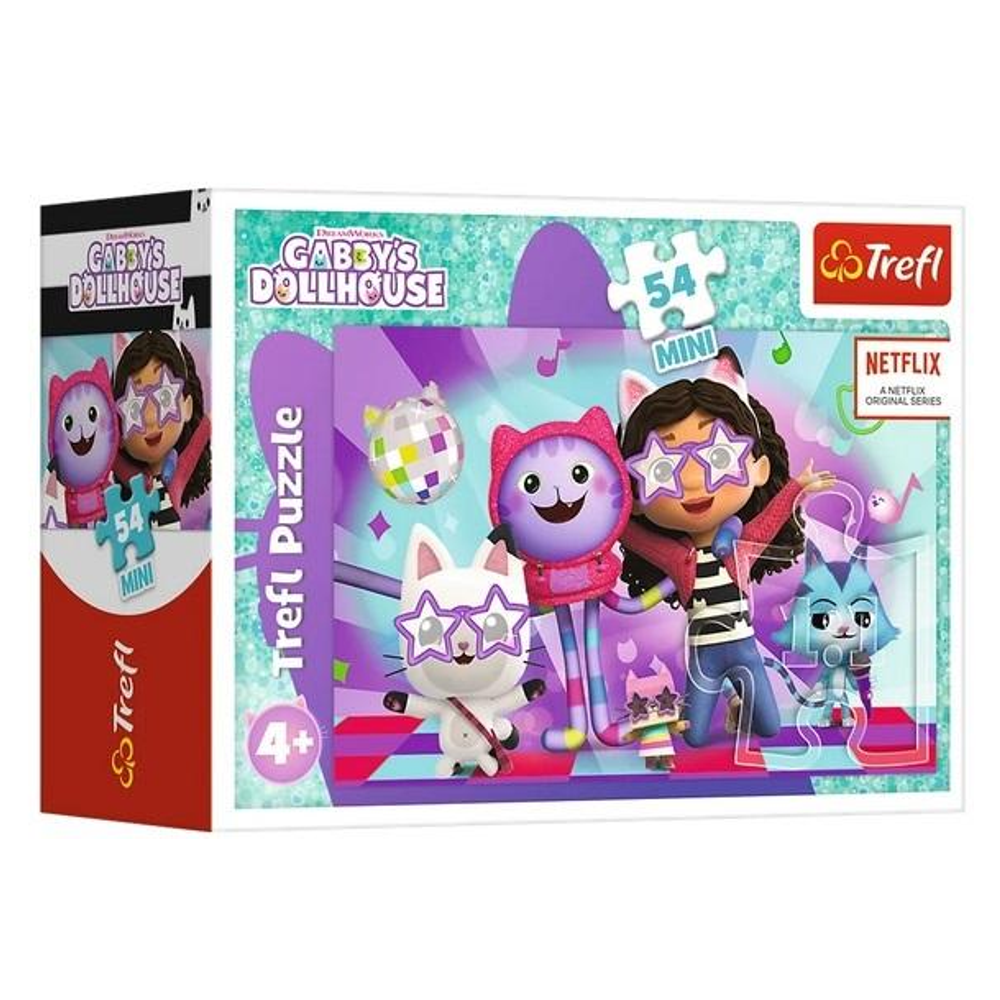 Пазл "Вечірка у Габбі. Чарівний будиночок Габбі", 54 елементи Trefl Mini (5900511197730)