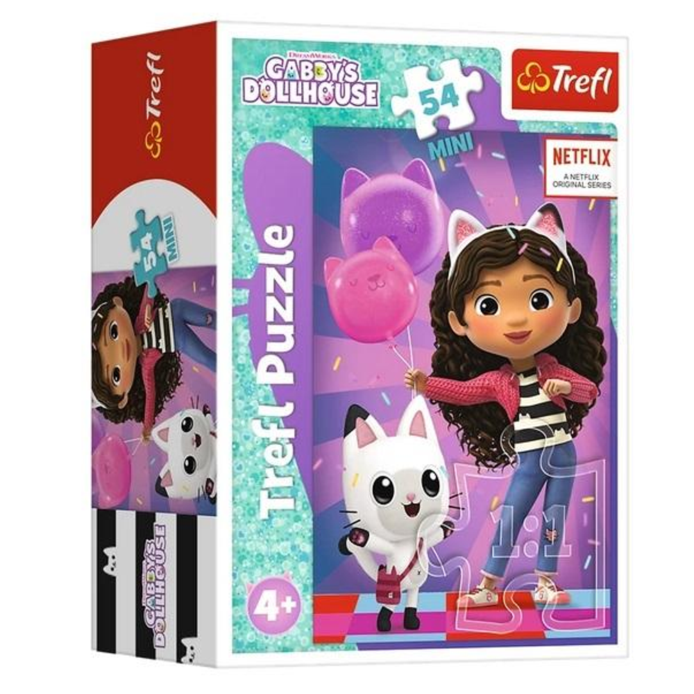 Пазл "День народження Габбі. Чарівний будиночок Габбі", 54 елементи Trefl Mini (5900511197754)