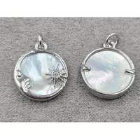 Підвіска 15 мм колір Сталь гіпоалергенний сплав