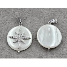 Підвіска 20 мм колір Сталь гіпоалергенний сплав