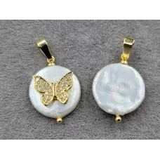 Підвіска 15 мм колір Золото гіпоалергенний сплав