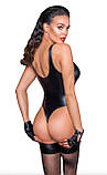 Боді Noir Handmade F244 Powerwetlook body with high cut bottom hem - S, фото 4