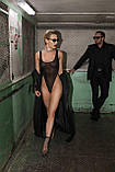 Боді Noir Handmade F322 Paparazzi elastic mesh body - XL, фото 5