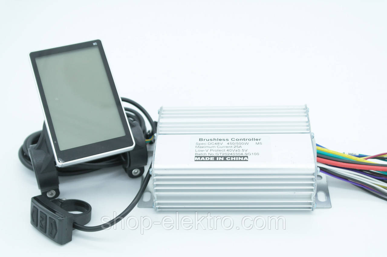 Контролер 25А 450W-500W 48v з дисплеєм LCD (LCD-M5), фото 1