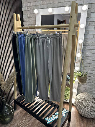 Шикарні жіночі штани, тканина "Котон" 60, 62, 64, 66, 68, 70 розмір 60, фото 1