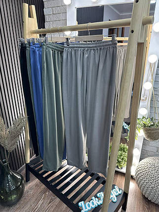 Шикарні жіночі штани, тканина "Котон" 60, 62, 64, 66, 68, 70 розмір 60, фото 2