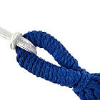 Гамак підвісний без планки 1200х100 см для пікніка Голубий Гавайський гамак Класичний тканинний гамак, фото 6