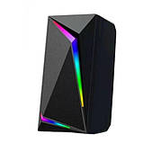 Компютерні колонки з підсвічуванням MUSIC D.J. M-110C, фото 3