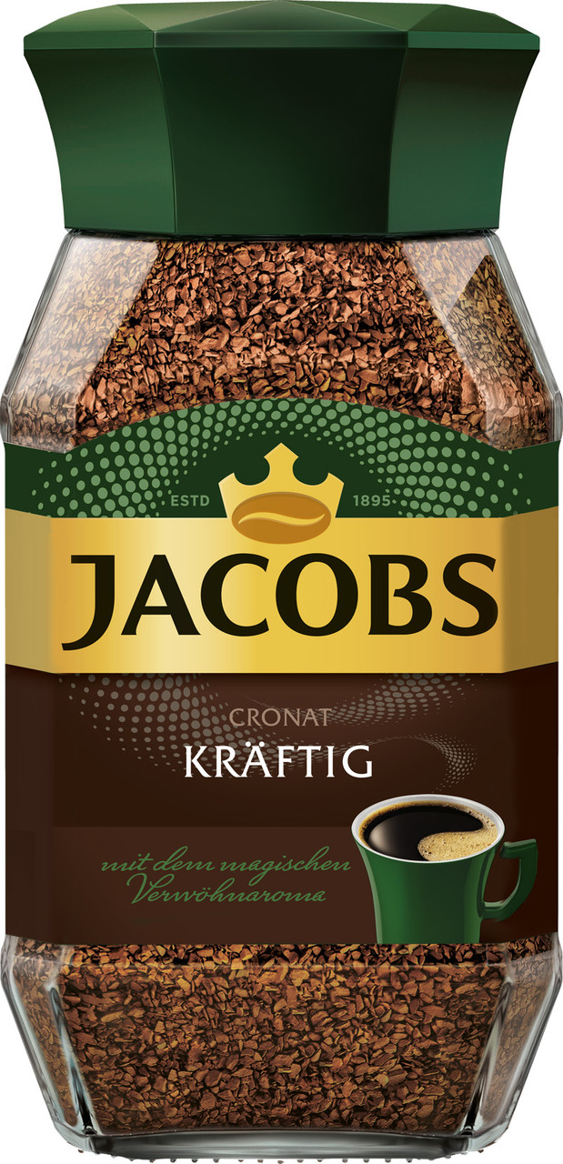 Кава розчинна Jacobs Cronat Kraftig 190 г Якобс Кронат Крафтинг