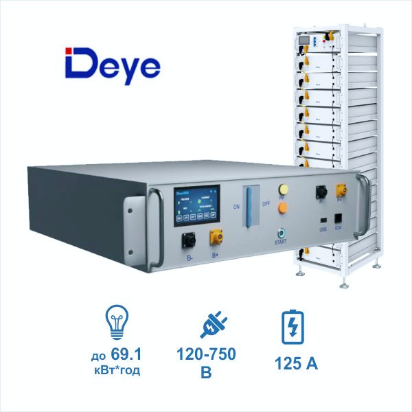 BMS Контролер DEYE HVB750V/100A-EU до BOS-GM5.1 (ТІЛЬКО В КОМПЛЕКТІ З DEYE BOS-GM5.1)