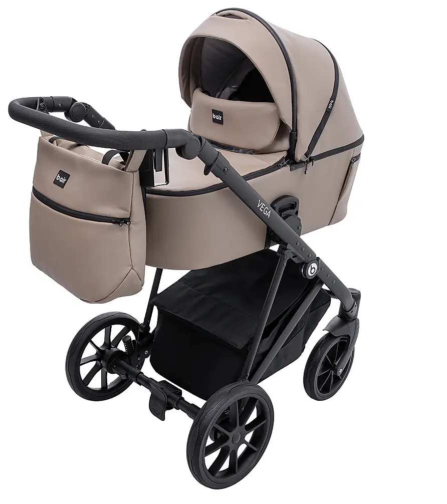 Коляска 2 в 1 Bair Vega ECO VE-04 капучино, фото 1